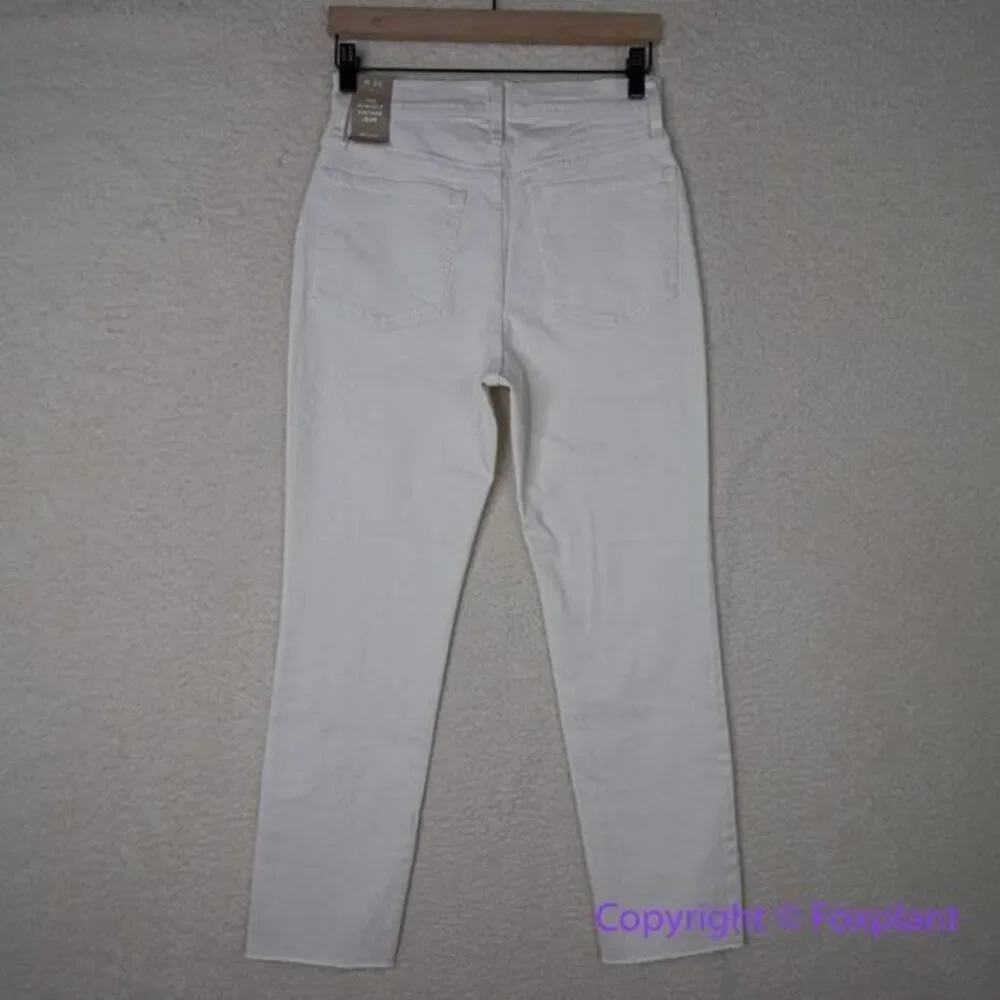 New! Madewell The Perfect Vintage Jean in Tile‎ White, size 26